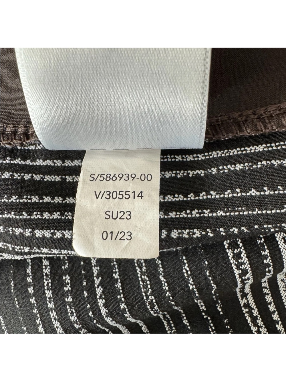 Athleta Arrival Pant Amara Stripe Black White Ankle High Rise Utility Jogger 6P - Picture 10 of 10